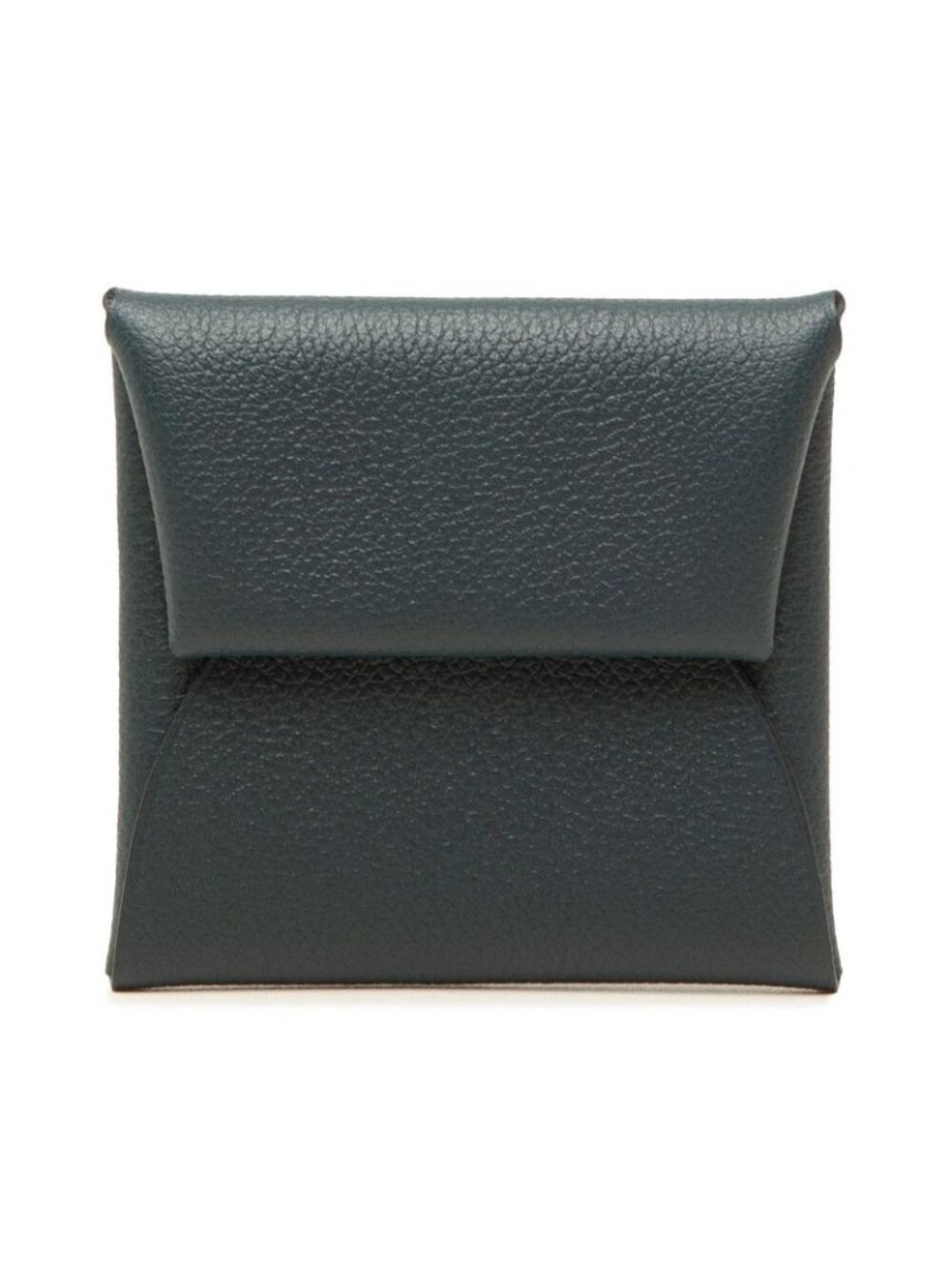 Hermes Calvi Coin Purse Navy Leather